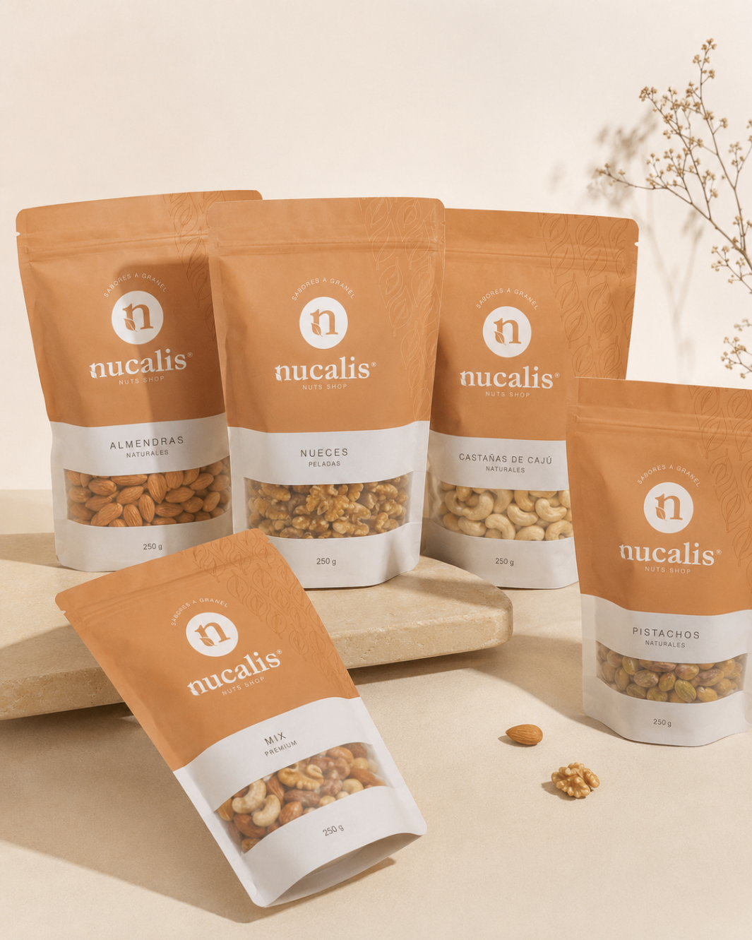 Nucalis — nuts shop packaging